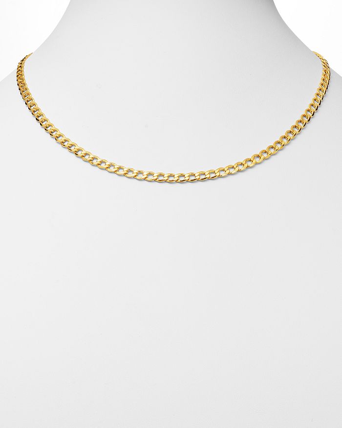 Shop Bloomingdale's 14k Yellow Gold Solid Curb Chain Necklace, 20 - 100% Exclusive