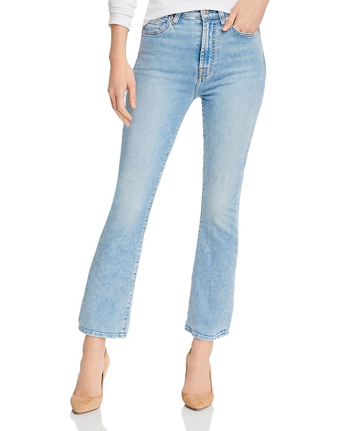 7 FOR ALL MANKIND HIGH-WAIST SLIM KICK FLARE JEANS IN MELROSE,AU8512324