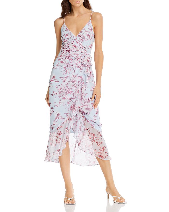 Bardot Floral Printed Faux-Wrap Dress | Bloomingdale's