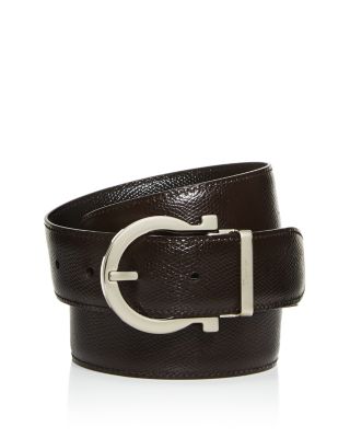 Salvatore Ferragamo Reversible Black Leather Belt