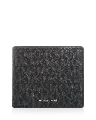 michael kors men's black wallet