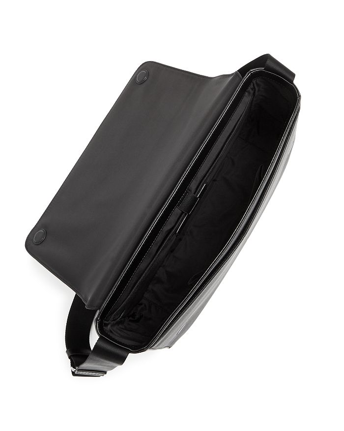 Michael Kors Mason Explorer Leather Messenger Bag - Black