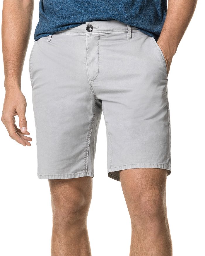 Shop Rodd & Gunn The Peaks Cotton-blend Over-dyed Classic Fit Shorts In Stone