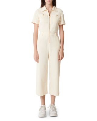 short sleeve cotton jumpsuit