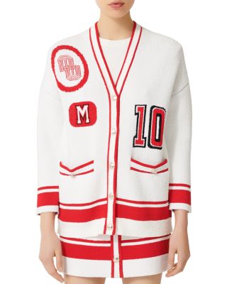 varsity knit cardigan