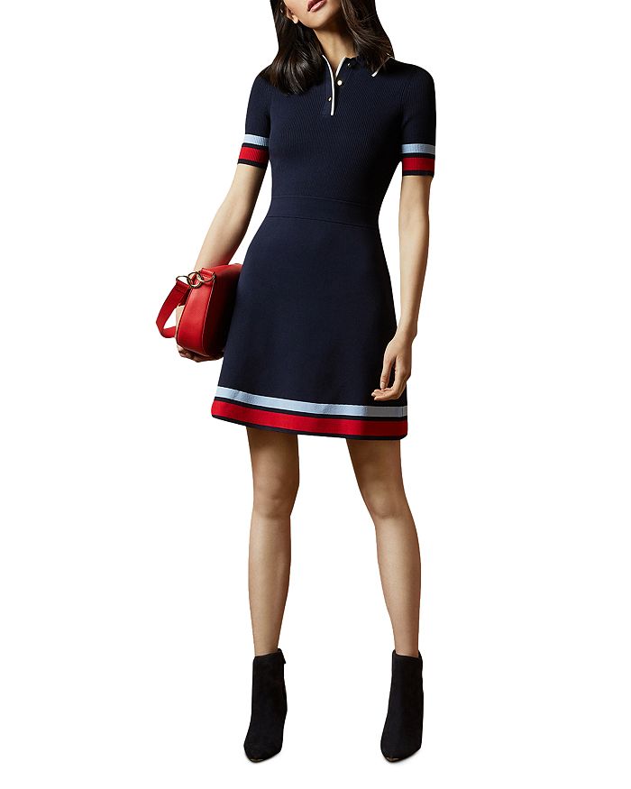 TED BAKER YNIAA COLLARED POLO DRESS