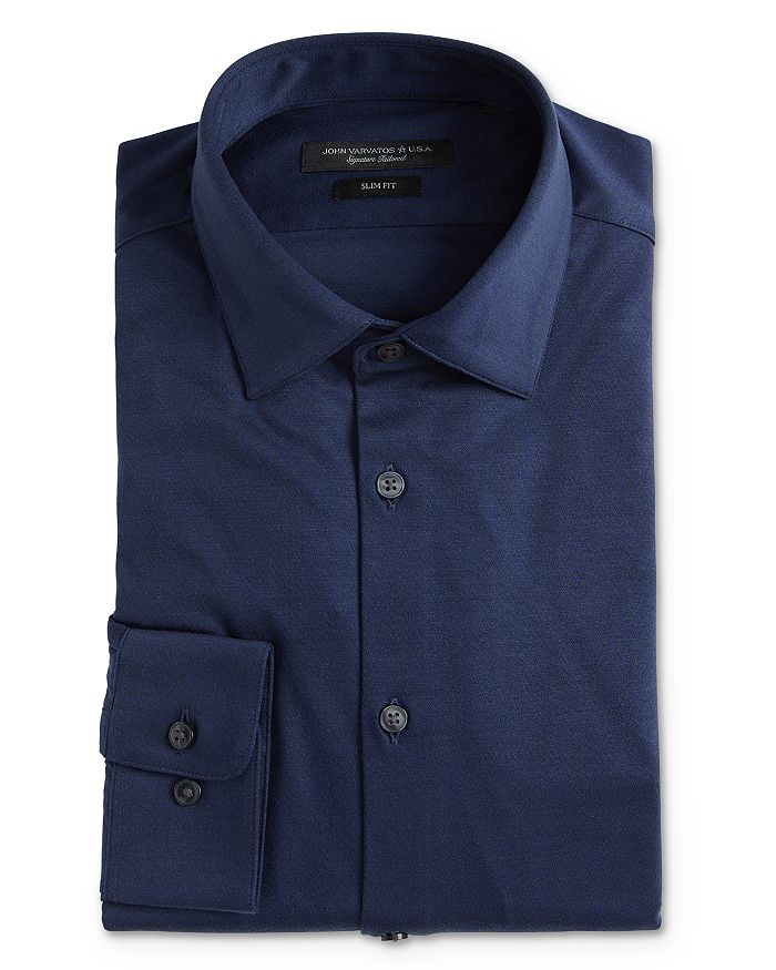 John Varvatos Star USA Soho Jersey Slim Fit Dress Shirt | Bloomingdale's