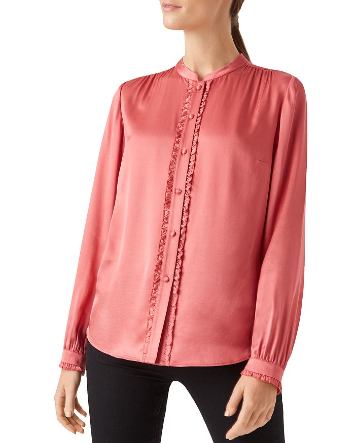Hobbs London Esther Blouse In Pink