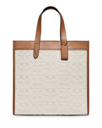 COACH Signature Canvas Small Field Tote | Bloomingdale's