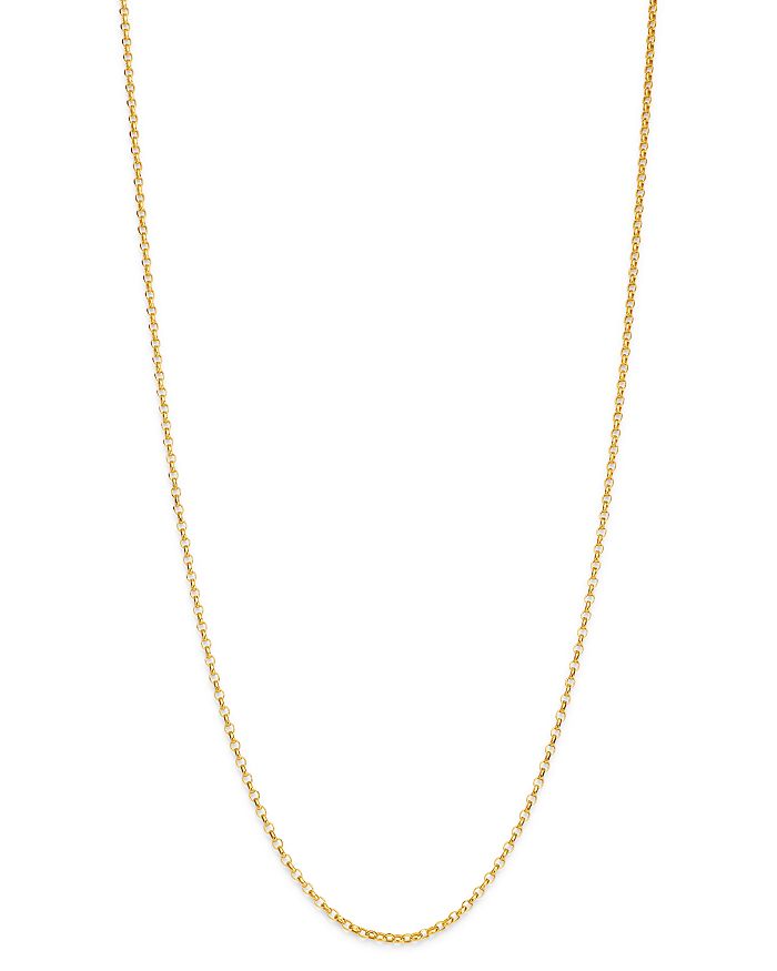 Shop Bloomingdale's Round Link Chain Necklace In 14k Yellow Gold, 18 - 100% Exclusive