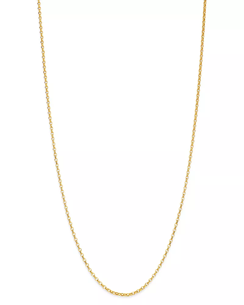 Bloomingdale's Fine Collection Round Link Chain Necklace in 14K Yellow Gold, 18