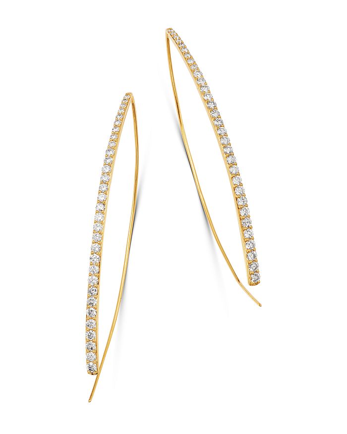 Bloomingdale's Diamond Threader Earrings In 14k Yellow Gold, 1.50 Ct. T.w. - 100% Exclusive In White/gold