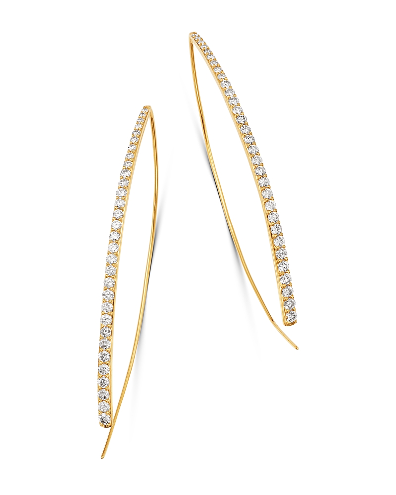 Bloomingdale's Diamond Threader Earrings In 14k Yellow Gold, 1.50 Ct. T. W. - Exclusive In White/gold