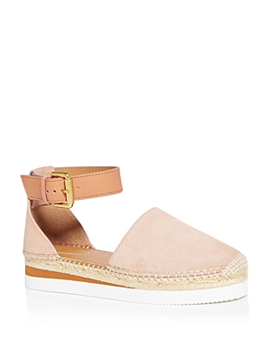 See By Chloé See By Chloe Women's Ankle-strap Platform Espadrilles In Open Pink