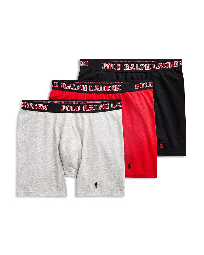 Polo Ralph Lauren Stretch 4D-Flex Breathable Mesh Boxer Briefs, Pack of ...