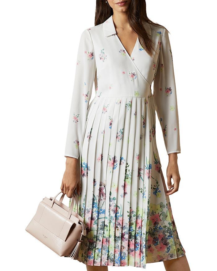 Ted Baker Pergola Printed LongSleeve Midi Dress Bloomingdale's