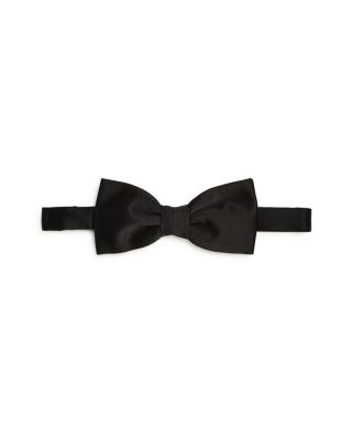 Z Zegna - Black Satin Silk Bow Tie