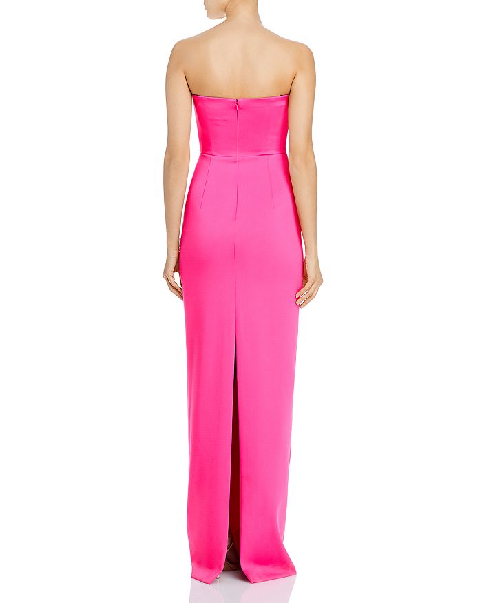 Shop Black Halo Divina Strapless Evening Gown In Iconic Pink