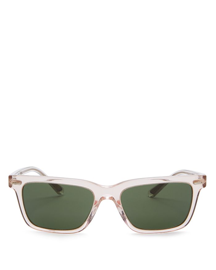 Oliver Peoples The Row Ba Cc Unisex Square Sunglasses, 55mm In Light Beige/green