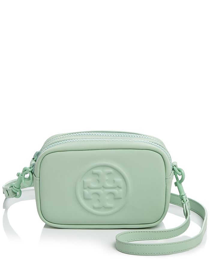 Tory Burch Mini Perry Shearling Tote in White