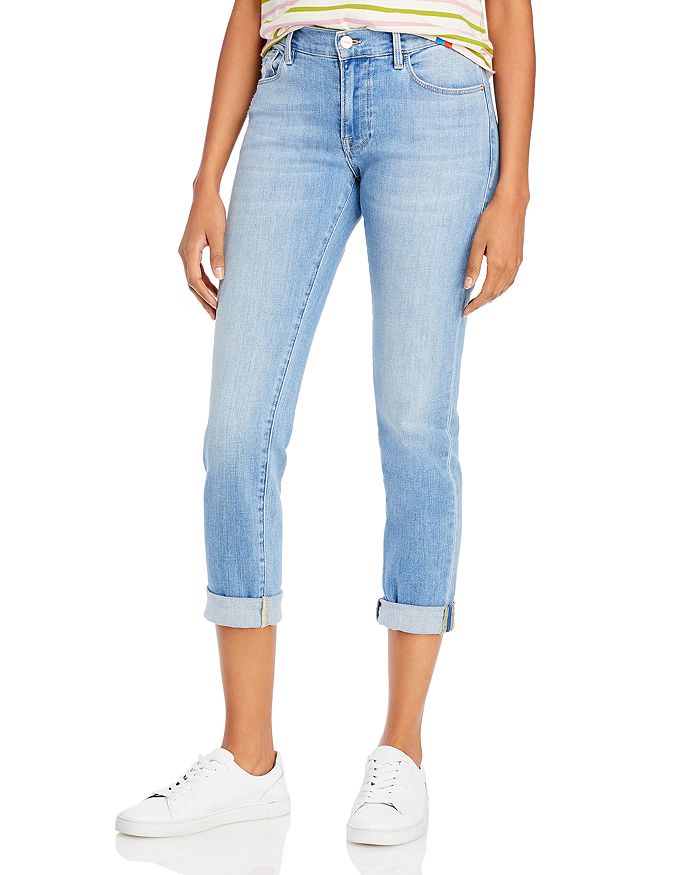 FRAME Le Garcon Mid Rise Slim Straight Jeans in Overturn | Bloomingdale's