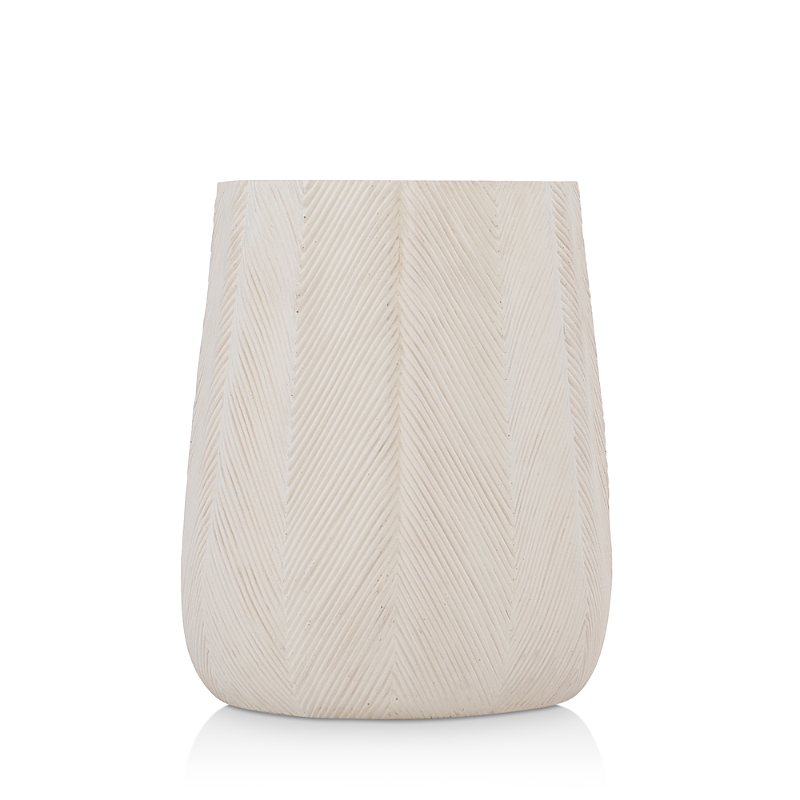 Bernhardt Grenada Round Drink Table In Stone/white