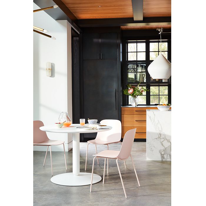 Shop Calligaris Balance Round Dining Table In Matte Optic White