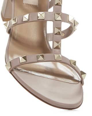 Women's Rockstud City Block Heel Sandals 