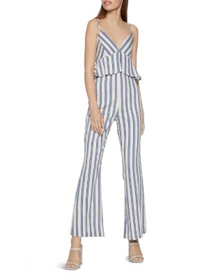 bcbg denim jumpsuit