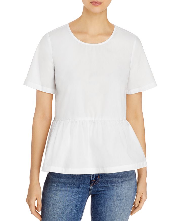 Just Female Moria Short-sleeve Blouse In White
