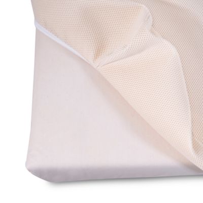 Breathable Organic Crib, Mattress Baby & Toddler Bed with Protector Pad