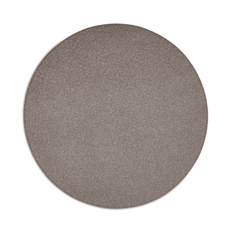Mode Living Caviar Round Placemats, Set Of 4 In Brown