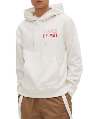 Helmut Lang Standard Thanks Cotton Logo Graphic Hoodie