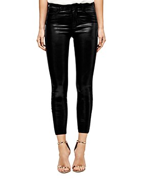 L'AGENCE - Margot Skinny Jeans in Black Coated