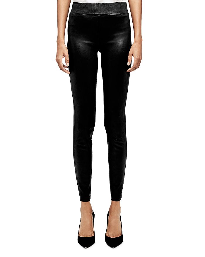 L'AGENCE Rochelle High-Rise Coated Pull-On Jeans | Bloomingdale's