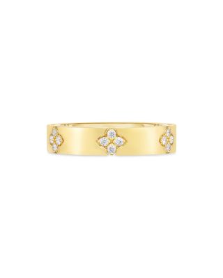 18K Yellow Gold Verona Diamond Flower Ring