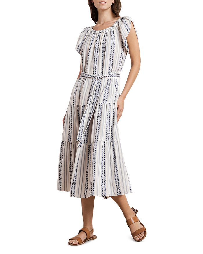 VELVET BY GRAHAM & SPENCER VELVET BY GRAHAM & SPENCER TIAN COTTON PRINTED MIDI DRESS