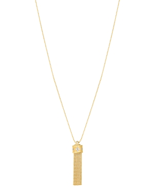 Roberto Coin 18K Yellow Gold Princess Diamond Tassel Pendant Necklace, 33