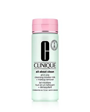 Clinique All About Clean All-in-one Cleansing Micellar Milk + Makeup Remover 6.7 oz/ 200 ml In Skin Types: Iii - Combination Oily, Iv - Oily