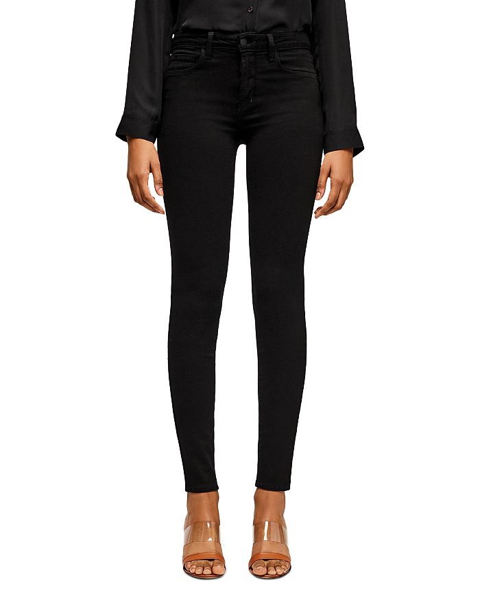 Shop L Agence L'agence Marguerite Skinny Jeans In Noir