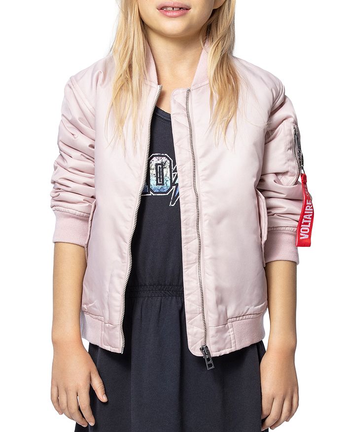 Zadig & Voltaire Girls' Bomber Jacket Little Kid, Big Kid Bloomingdale's