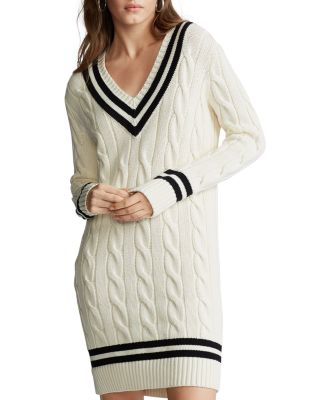 Ralph Lauren Cable-Knit Sweater Dress 