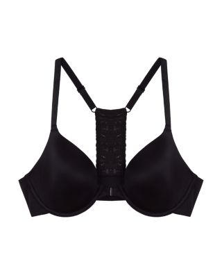 Future Foundation Lace-Racerback Front-Close Contour Bra