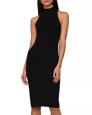 mock neck bodycon dress