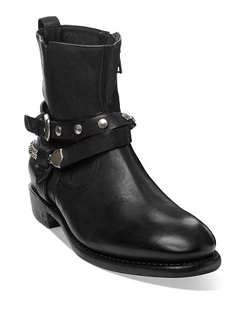 John Varvatos Collection Men's Heritage Double Belt Leather Boots ...