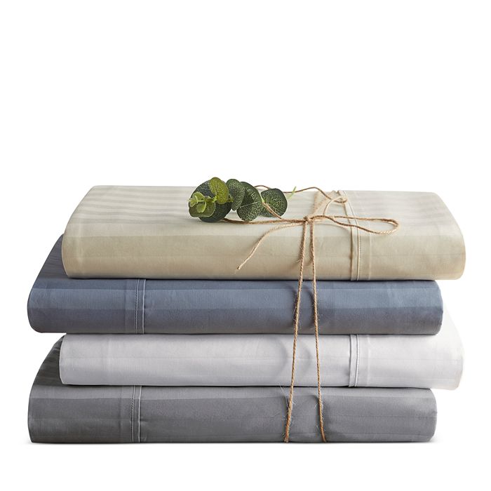 Brielle Home Organic Cotton Dobby Stripe Sheet Sets 100 Exclusive