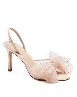 Kate Spade Women's Bridal Sparkle Slingback Sandals In Soft Rosebud