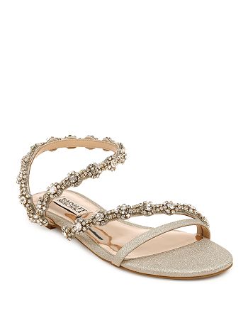 jewel badgley mischka orion pearl slide sandals