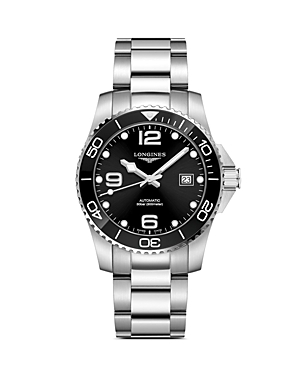 Shop Longines Hydroconquest Watch, 41mm In Black/silver