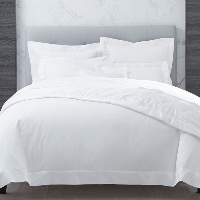 Shop Sferra Sereno Fitted Sheet, California King In White